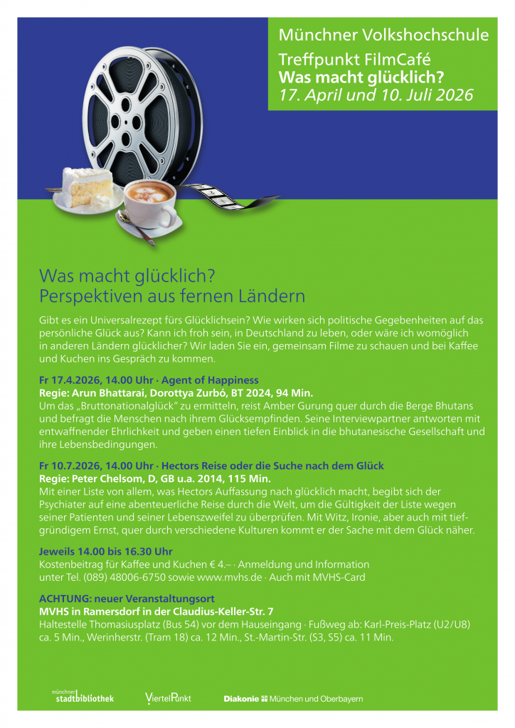 Plakat der MVHS zum Filmcafe