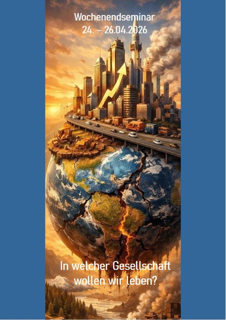 Titelblatt des Flyers zum Wochenendseminar im April 2026